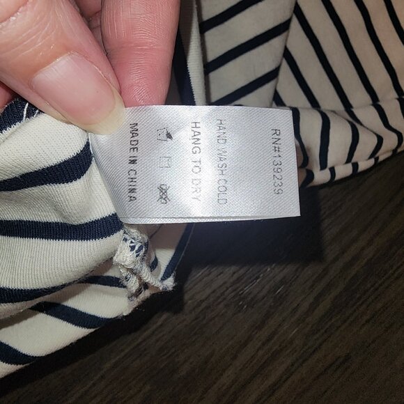 Tuckernuck Pomander Place Navy Stripe Gio Maxi Dress NWOT Small - Picture 8 of 8